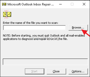 scanpst.exe memperbaiki file Outlook PST